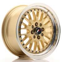 Japan racing Jr10 Gold Machined Lip 7x15 4/100 ET30 N74.1