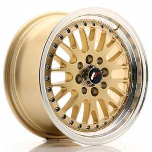 Japan racing Jr10 Gold Machined Lip 7x16 4/100 ET30 N67.1