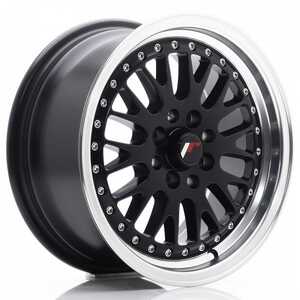 Japan racing Jr10 Matt Black Machined Lip 8x16 4/100 ET20 N67.1