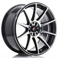 Japan racing Jr11 Gloss Black Machined Face 8.5x18 5/112 ET40 N74.1