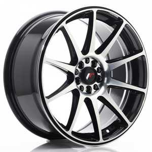 Japan racing Jr11 Gloss Black Machined Face 8.5x18 5/114.3 ET30 N74.1