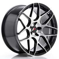 Japan racing Jr18 Gloss Black Machined Face 7x17 5/100 ET40 N73.1