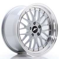 Japan racing Jr23 Hyper Silver Machined Lip 8x16 4/100 ET20 N67.1