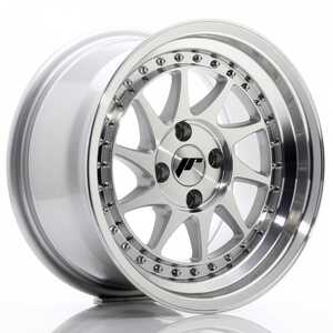 Japan racing Jr26 Silver Machined Face 8x15 4/100 ET15 N67.1