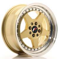 Japan racing Jr6 Gold Machined Lip 8x16 4/100 ET30 N67.1