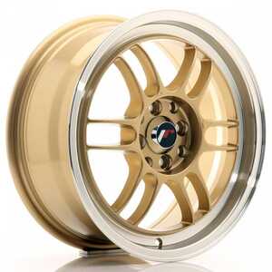 Japan racing Jr7 Gold Machined Lip 7x16 4/100 ET38 N73.1