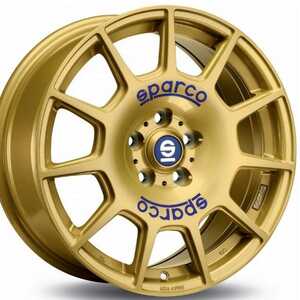 Sparco Terra Race Gold Blue Lettering 7.5x17 5/100 ET48 N63.3