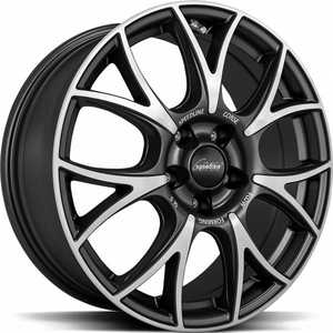 Speedline Sl5 Vincitore Jet Black Matt Front Cut 7.5x18 5/120 ET42 N82